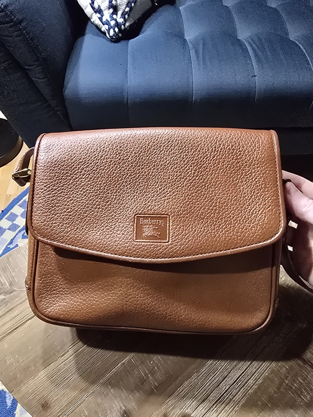 Burberry Brown Leather Crossbody Bag